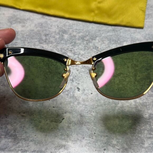 Gucci Mirrored Crystal Clubmaster Sunglasses - Picture 8 of 10